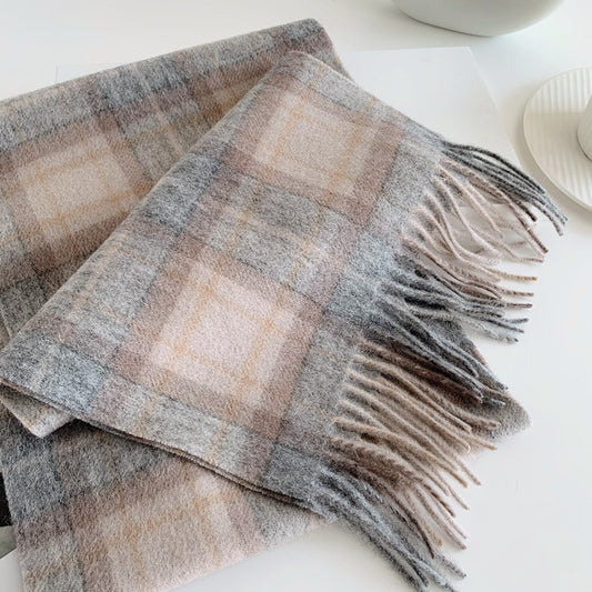 Wool Plaid Scarf