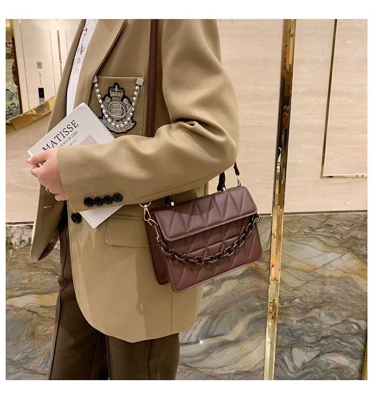 Textured Shoulder Bag