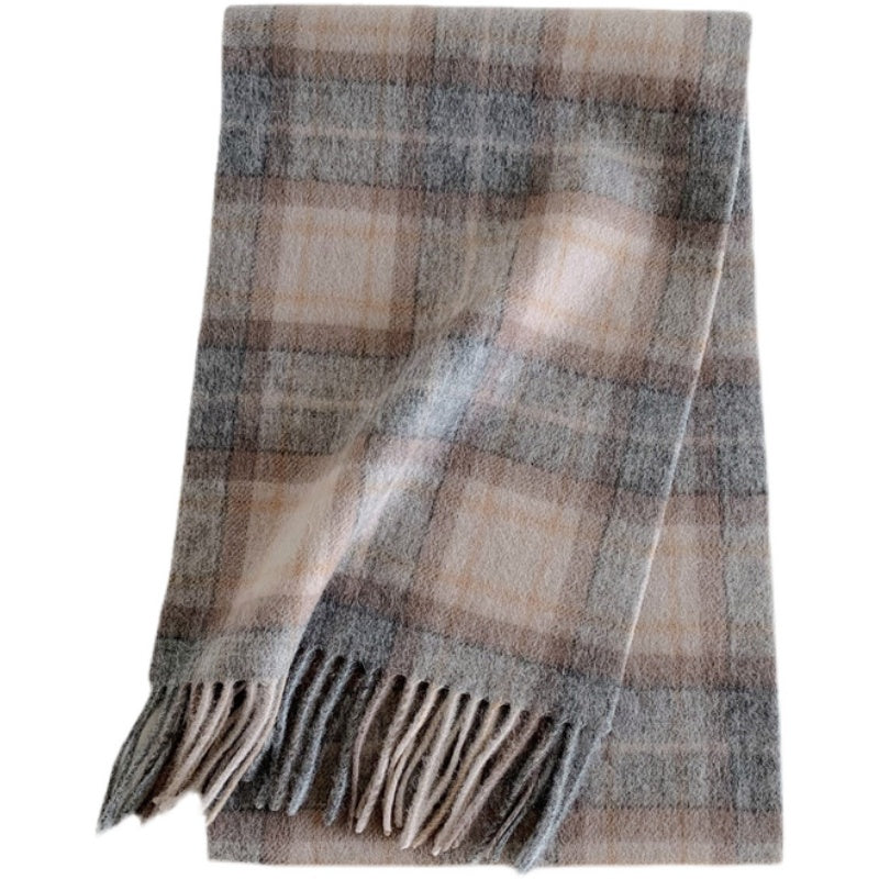 Wool Plaid Scarf