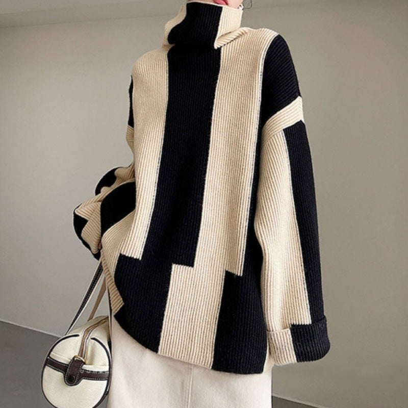 Spandex Striped Sweater