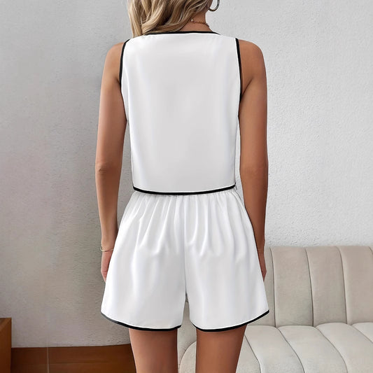 White Top and Shorts