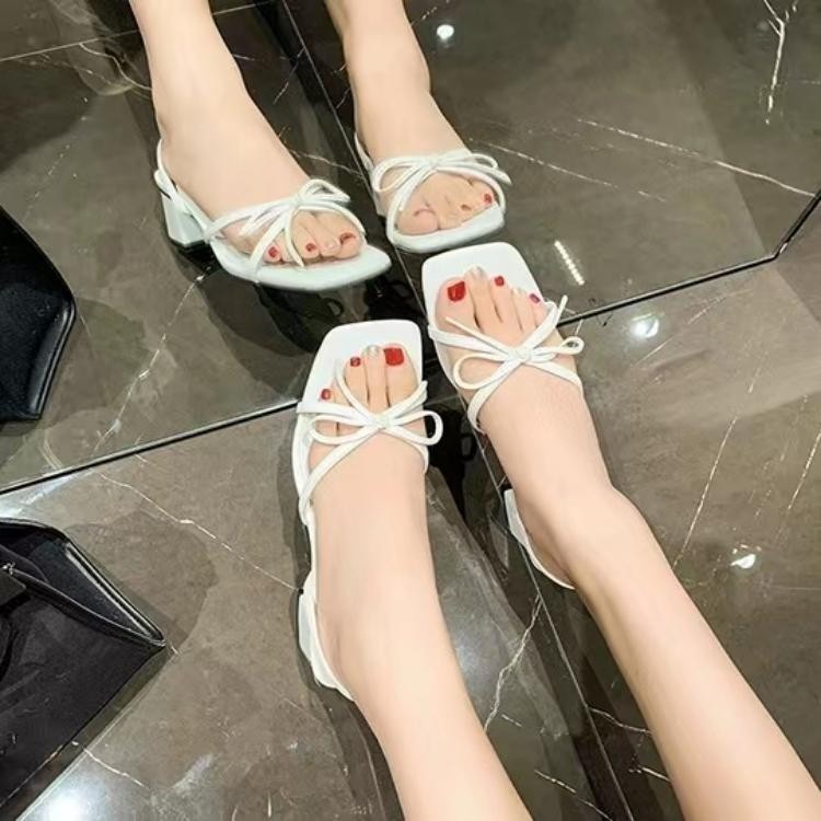 Crystal Block Sandals
