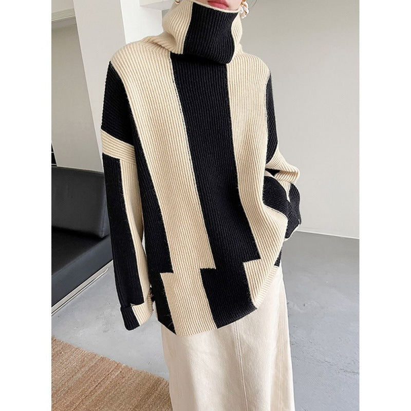 Spandex Striped Sweater