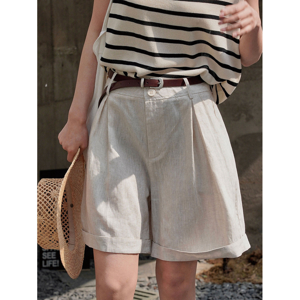 Wide Leg Bermuda Shorts