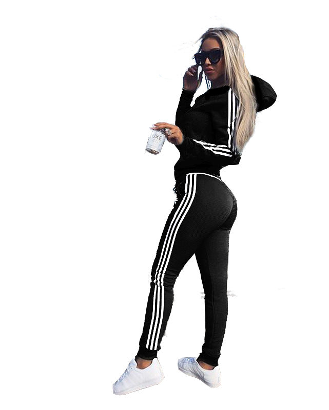 Sports Suit With Stripes