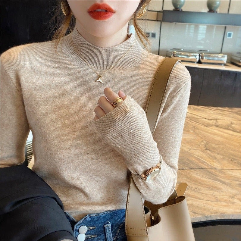 Slim Fit Long Sleeved Sweater