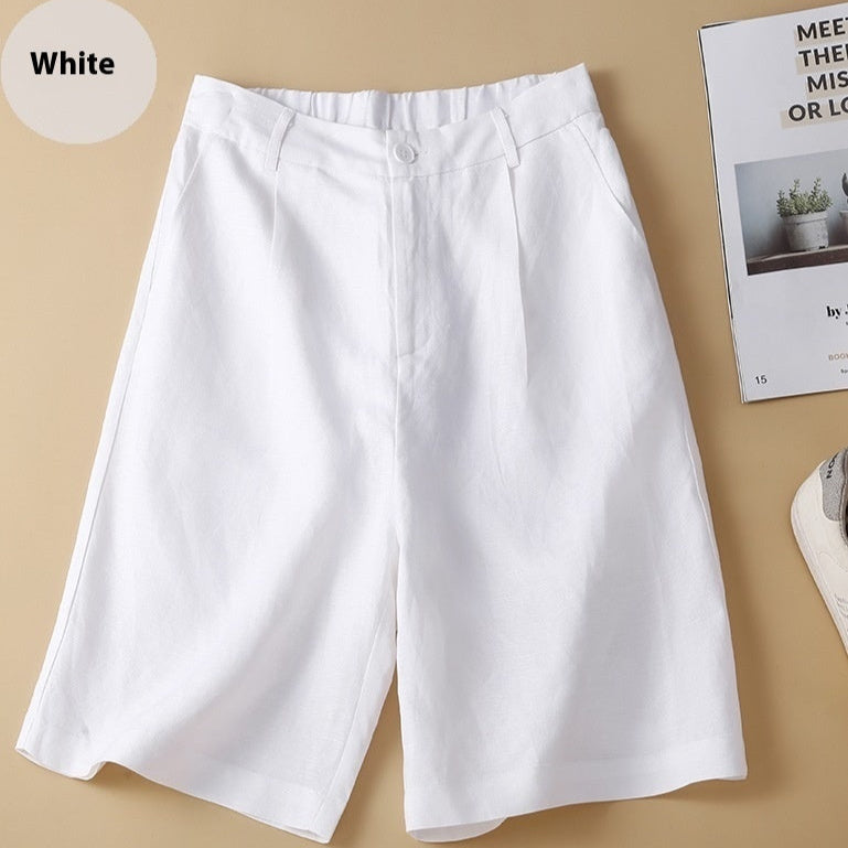 Cotton And Linen Bermuda Shorts