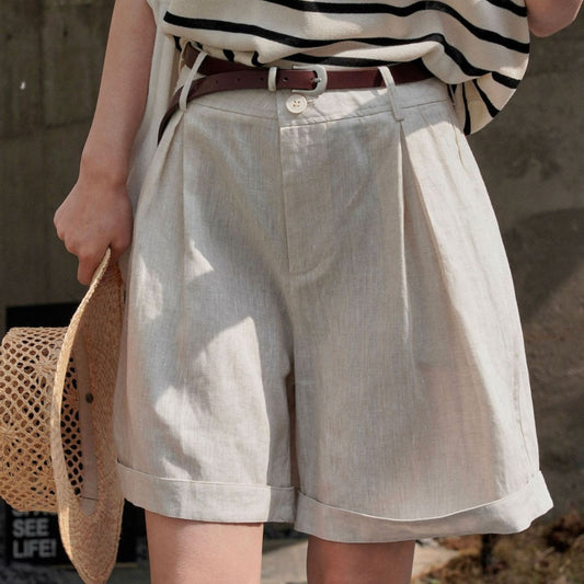 Wide Leg Bermuda Shorts