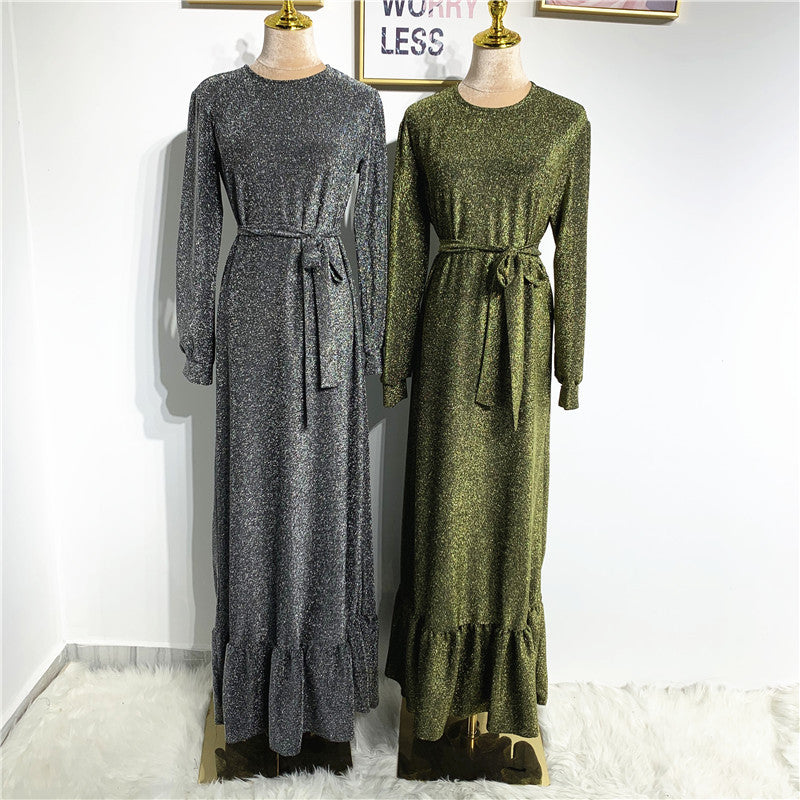 Long Sleeved Crystal Knit Dress