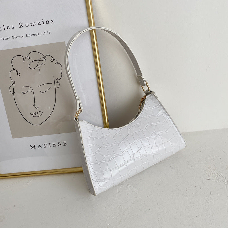Patterned baguette bag