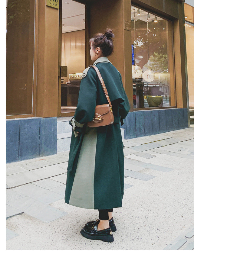 Dark Green Woolen Coat