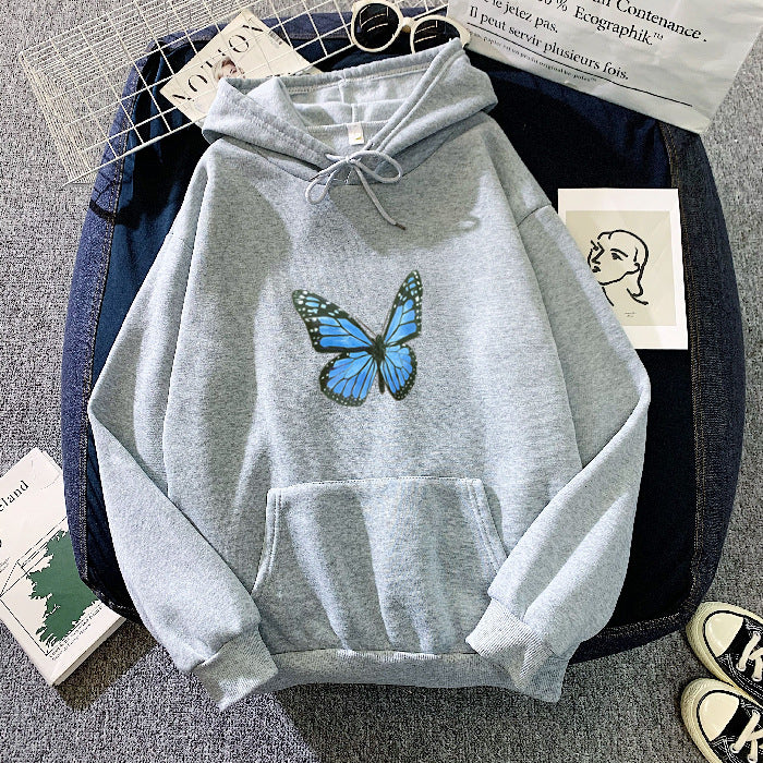 Thickened Fleece-lined Butterfly Sweater