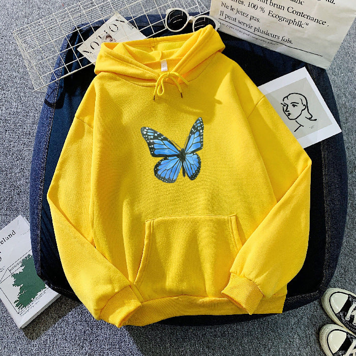 Thickened Fleece-lined Butterfly Sweater