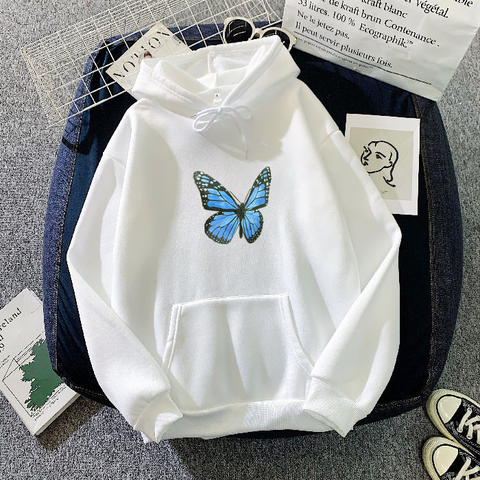 Thickened Fleece-lined Butterfly Sweater