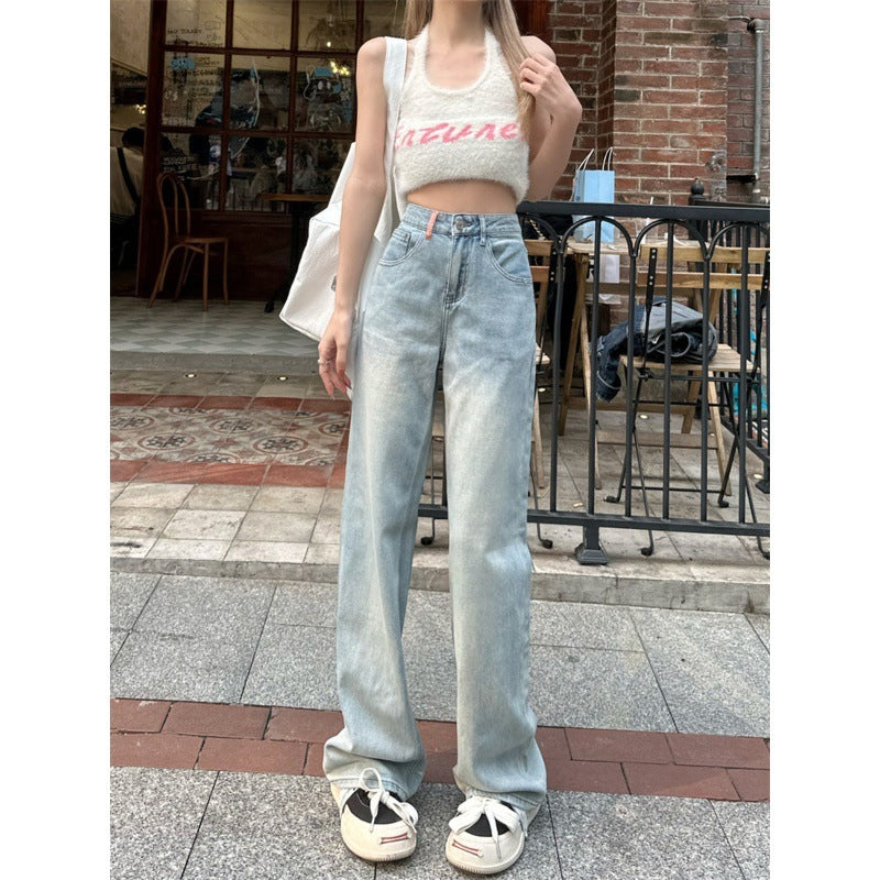 Summer Washed High Waist Jeans