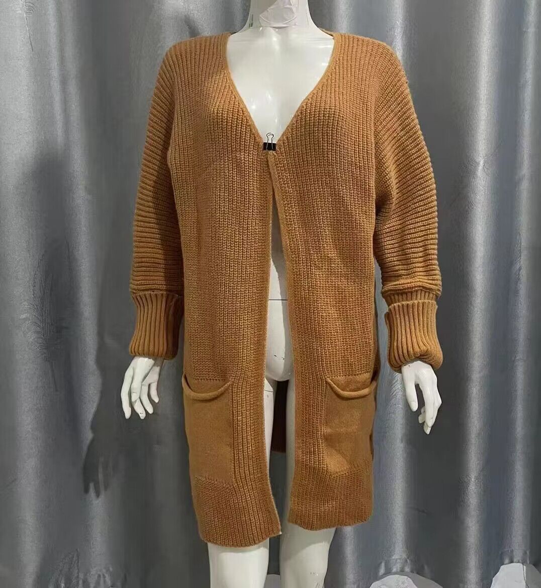 Loose Knitted Mid-length Sweater