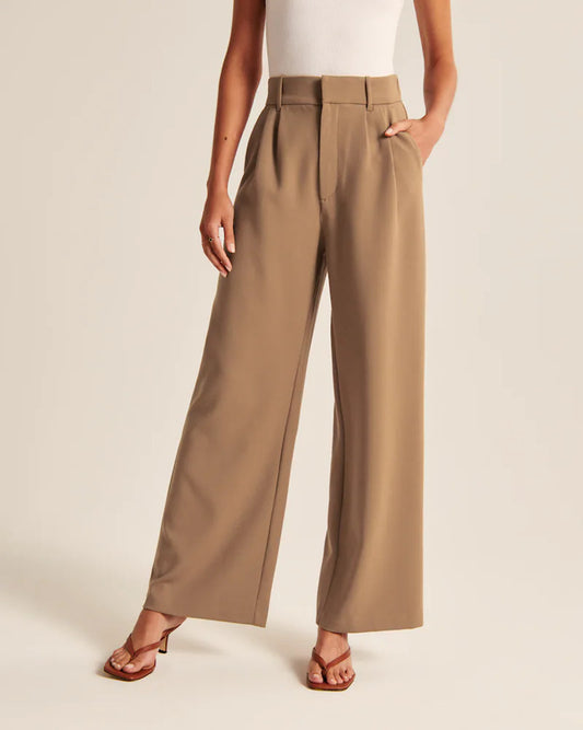 Straight Trousers With Pockets