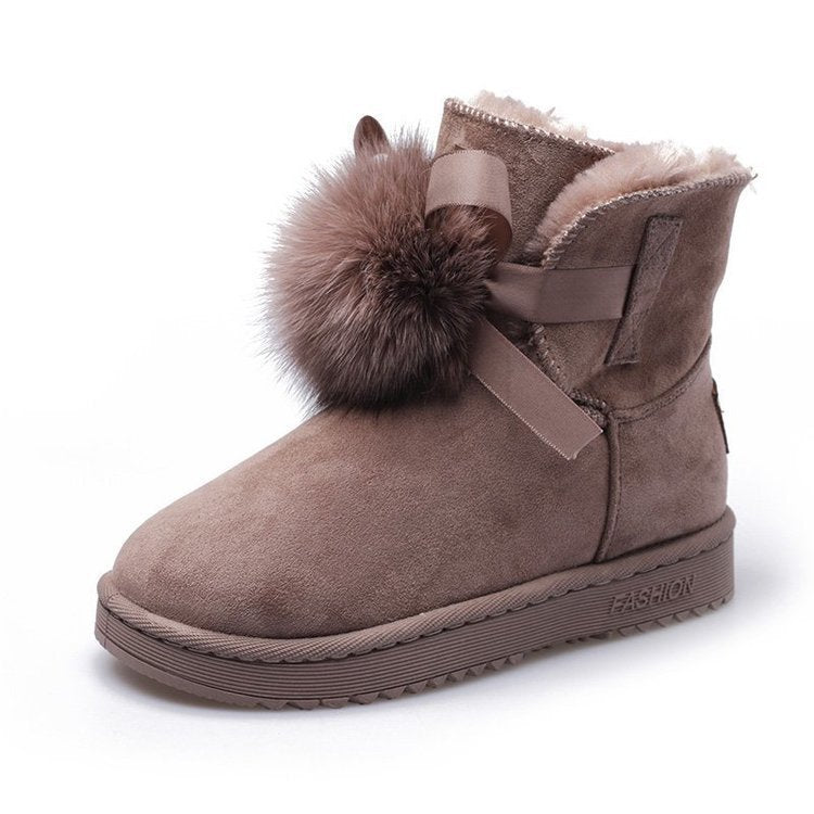 Cotton Flat Boots