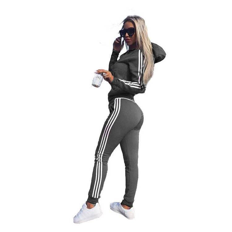 Sports Suit With Stripes