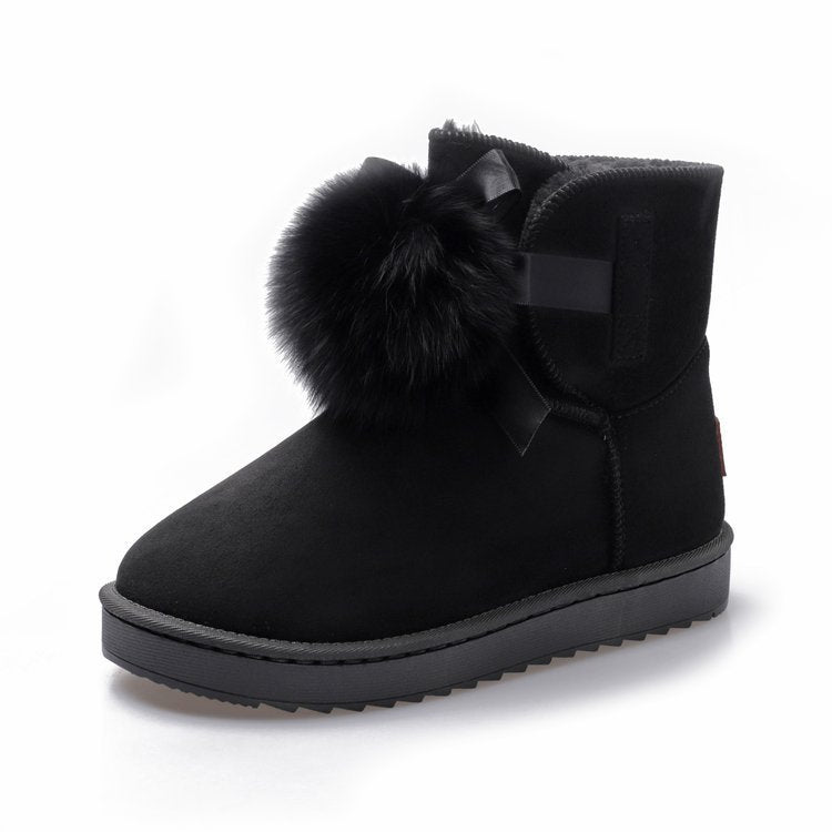 Cotton Flat Boots