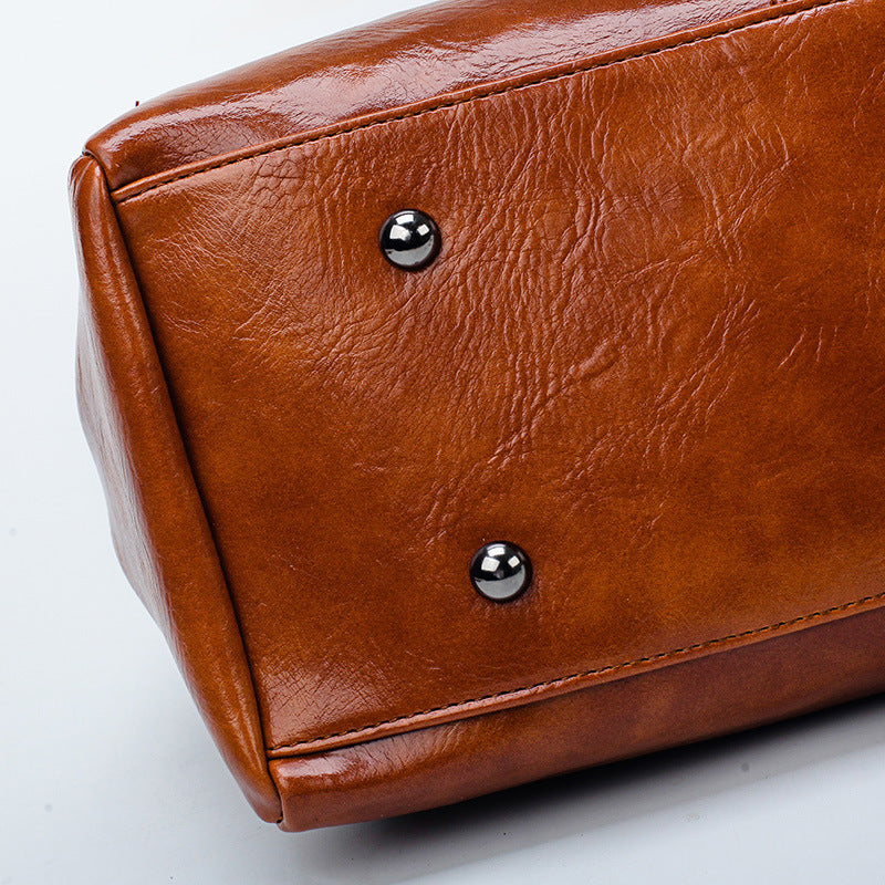 Vintage leather luxury handbag