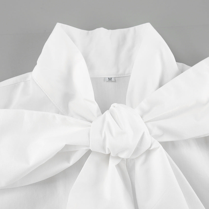 White Bow Shirt