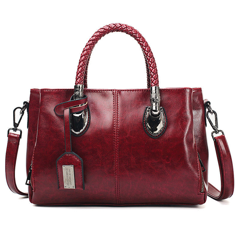 Vintage leather luxury handbag