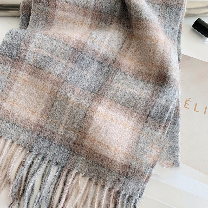 Wool Plaid Scarf