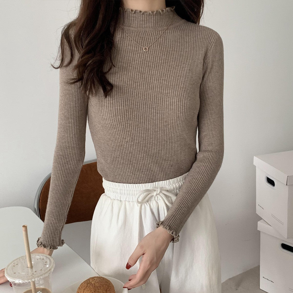 Slim Fit Long Sleeved Sweater