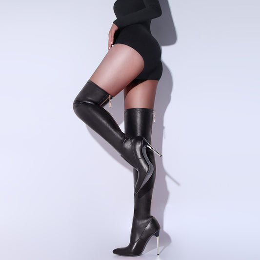 Overknee Long Black Boot