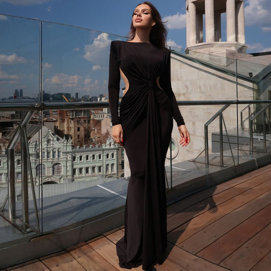 Long Sleeve Slimming Dress
