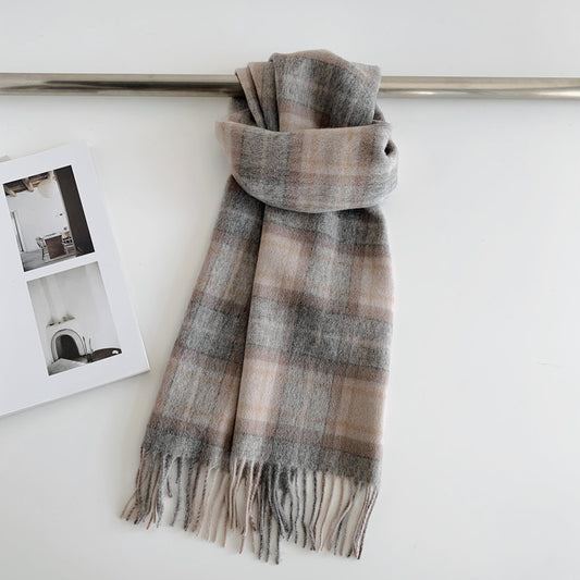 Wool Plaid Scarf