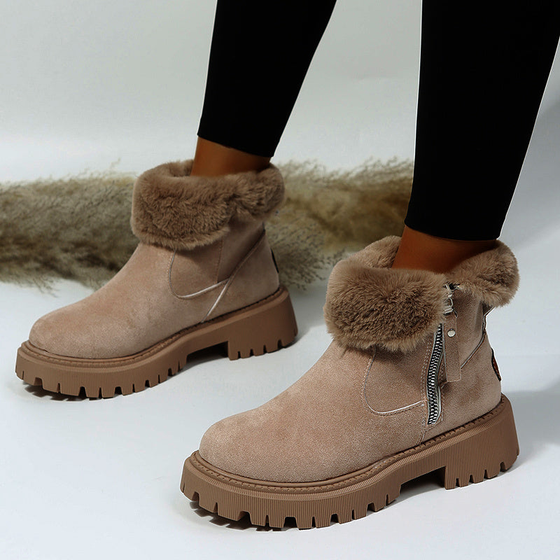 Thick Plush Boots