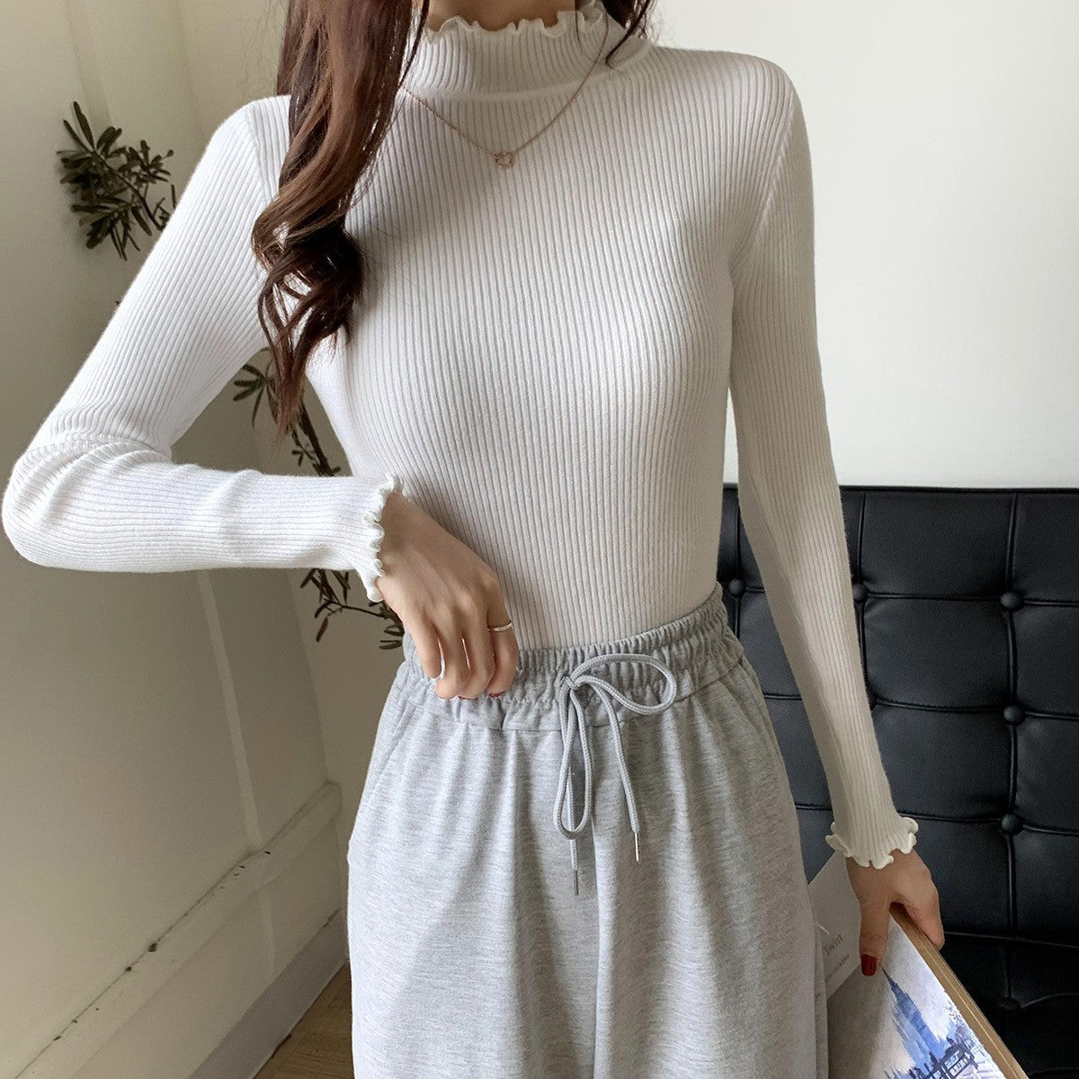 Slim Fit Long Sleeved Sweater