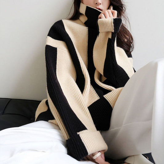Spandex Striped Sweater