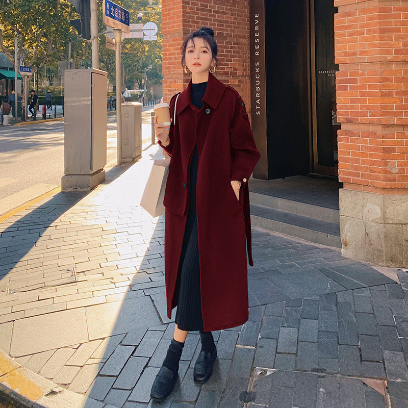 Mid-length Woolen Coat