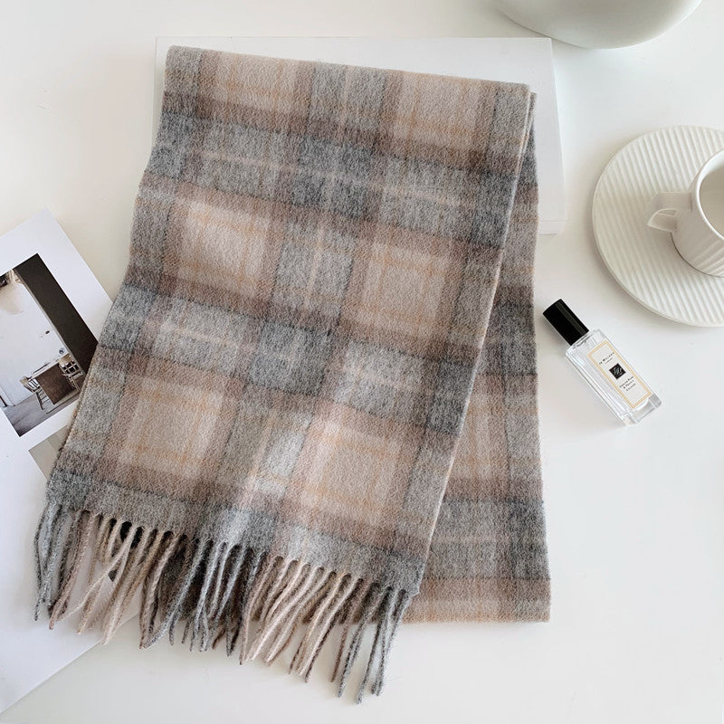Wool Plaid Scarf