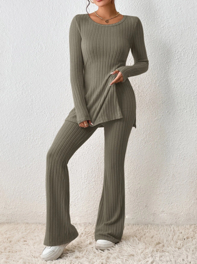 Slim Lounge Wear With Slit