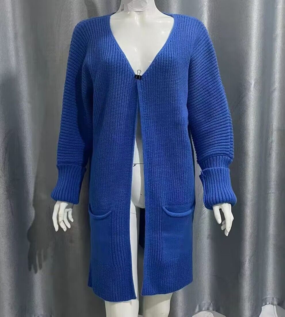 Loose Knitted Mid-length Sweater