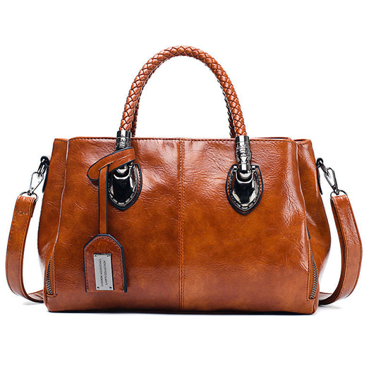 Vintage leather luxury handbag