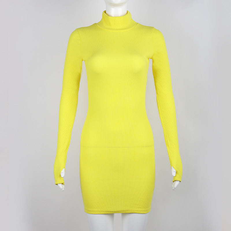 Turtleneck Sheath Dress