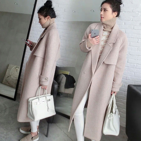 Mid-length Thick Woolen Coat