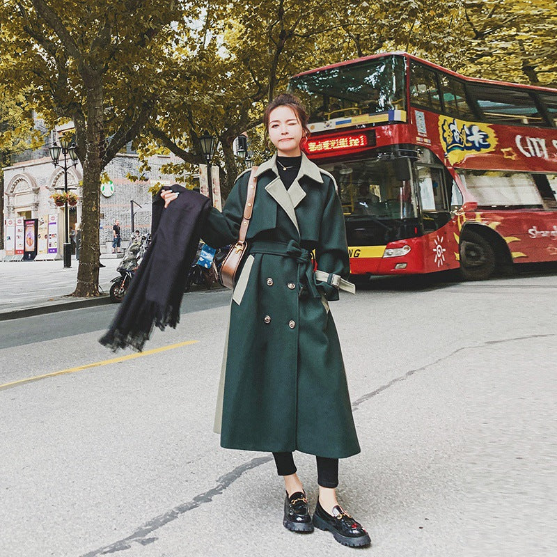 Dark Green Woolen Coat