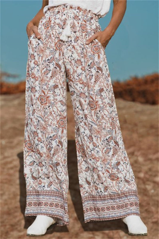 Lanyard Wide Leg Pants