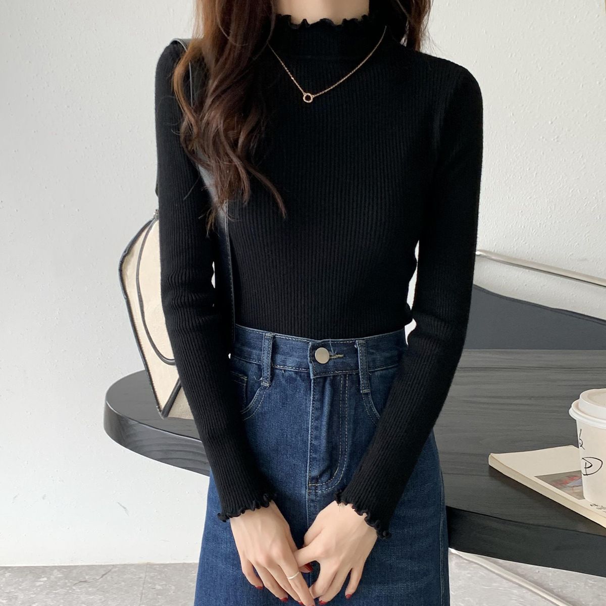 Slim Fit Long Sleeved Sweater