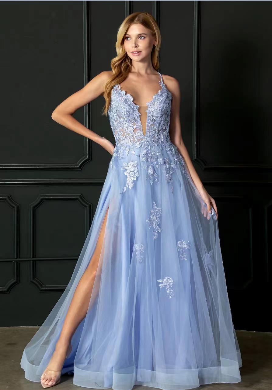 Sparkling Slit Dress