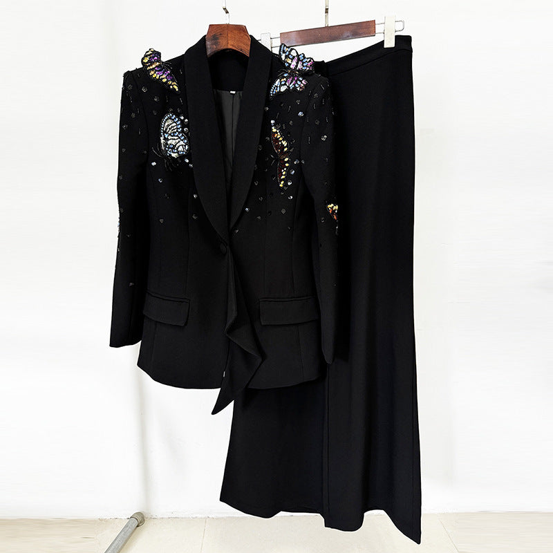 Butterfly Beaded Suit