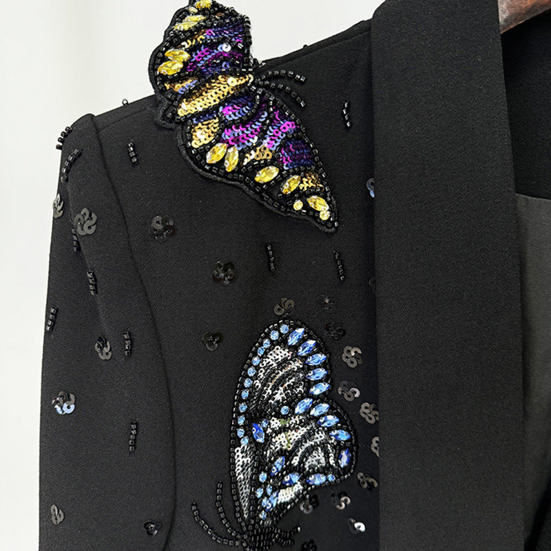 Butterfly Beaded Suit
