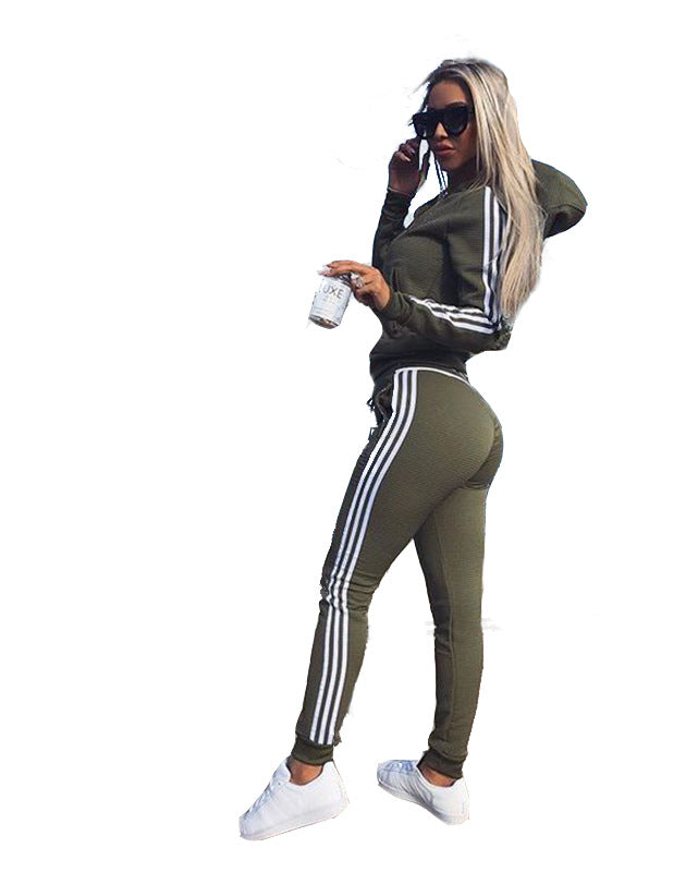 Sports Suit With Stripes