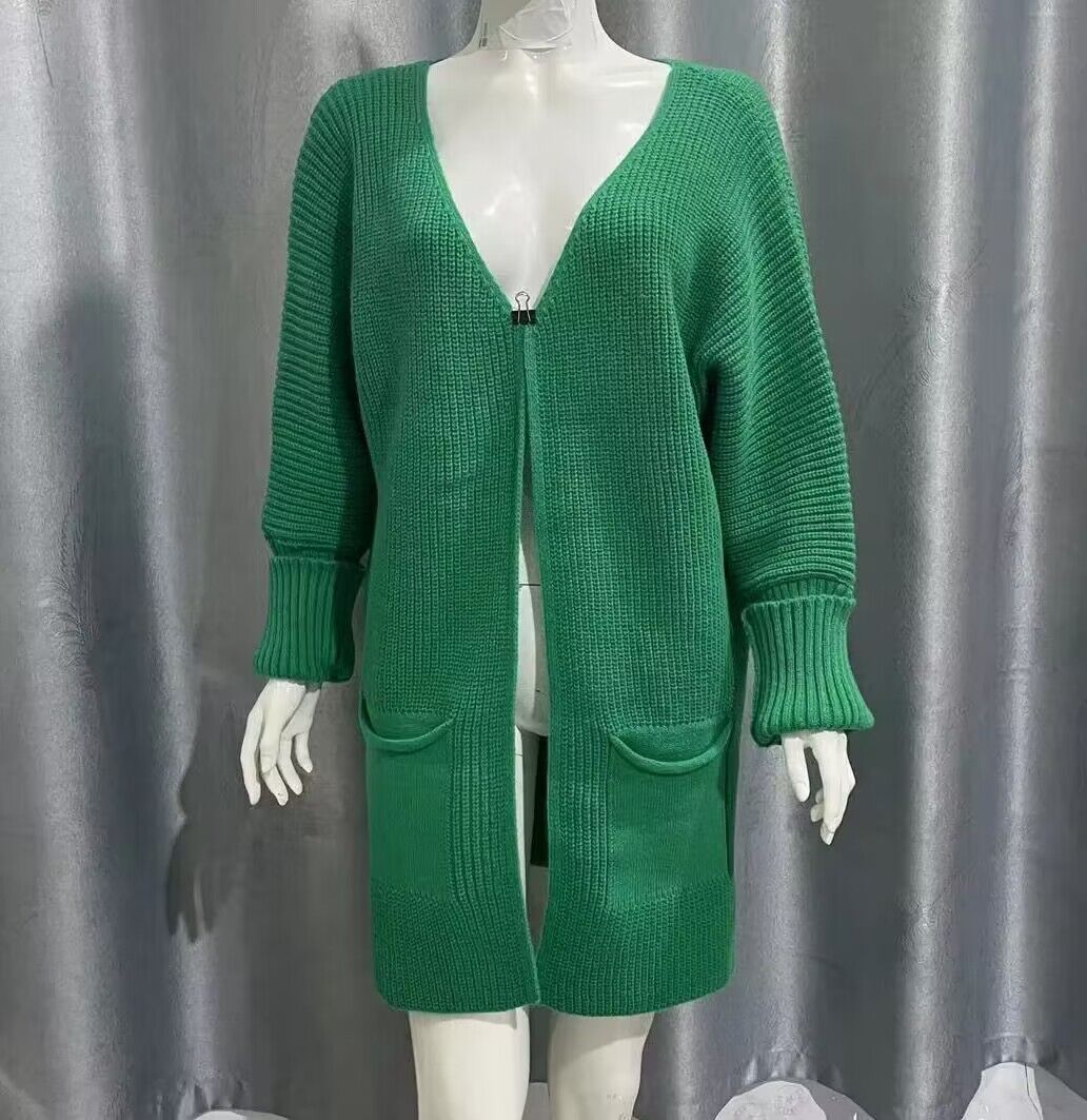 Loose Knitted Mid-length Sweater